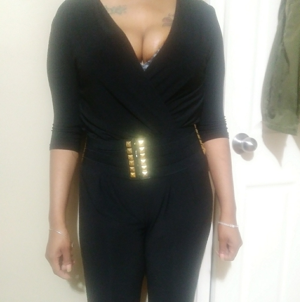 Ankle length crop pant romper